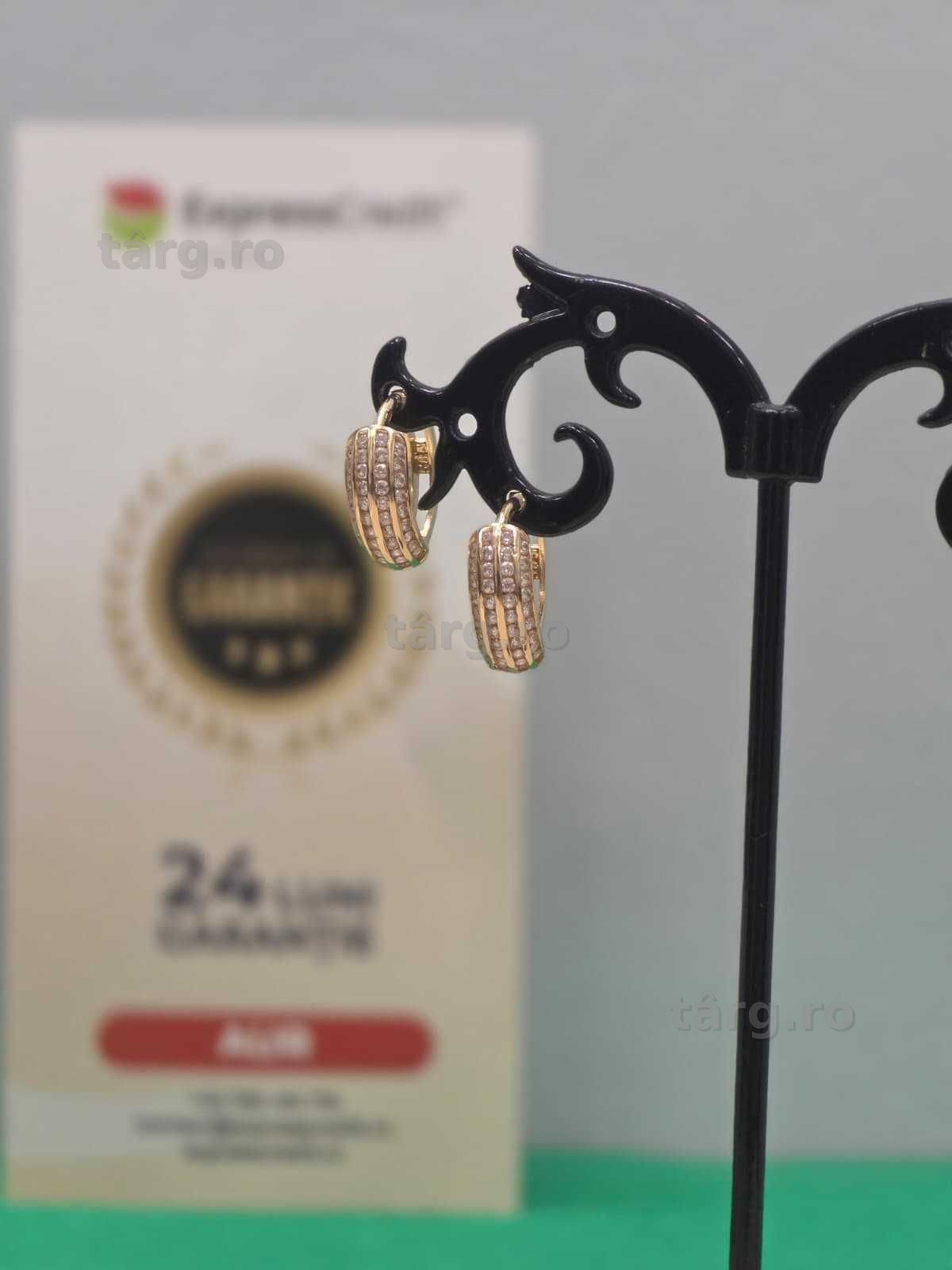 Cercei aur 14K 2.80g [Ag45 Bacau1 B.5296.1]