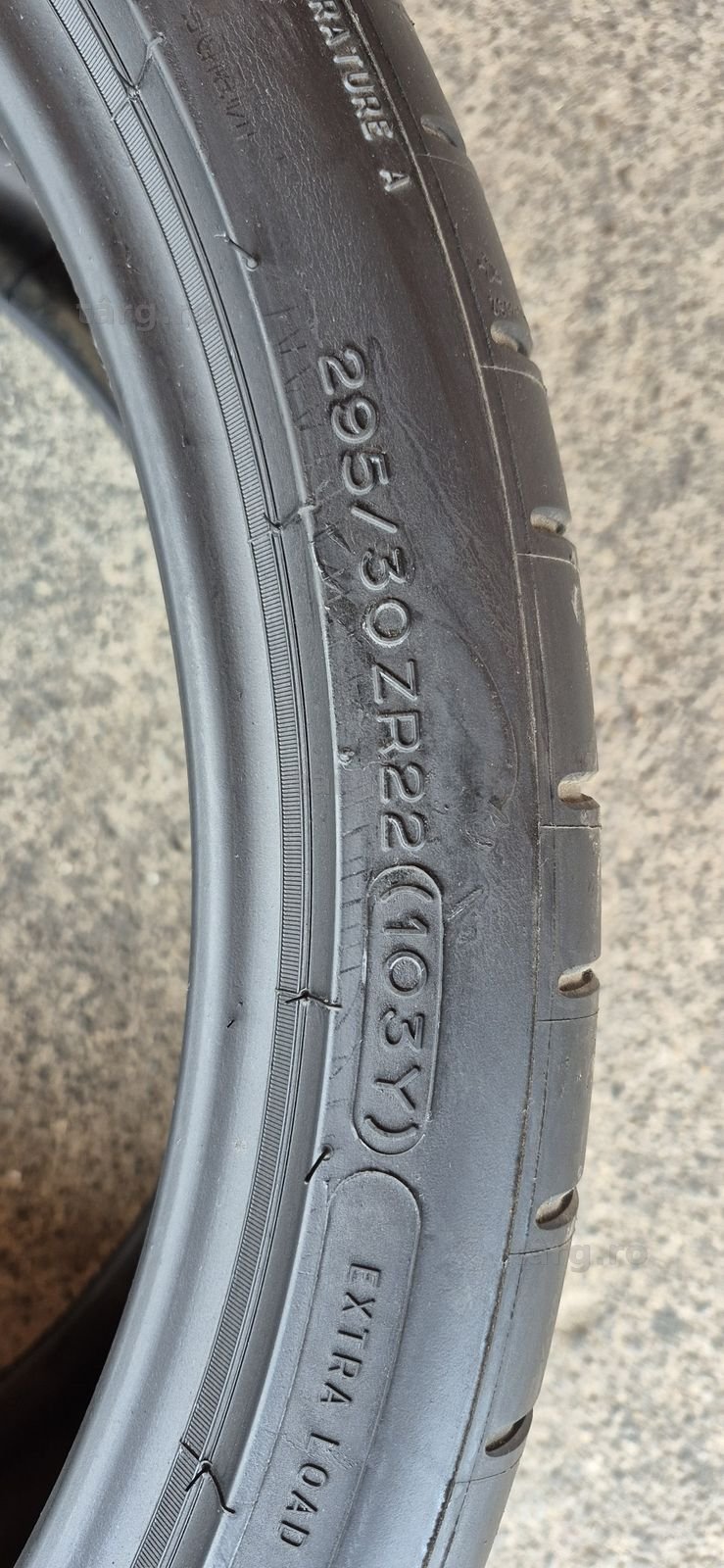 4 anvelope vara noi Michelin 295/30/22,dot 2024.Pretul este pe bucata. 6