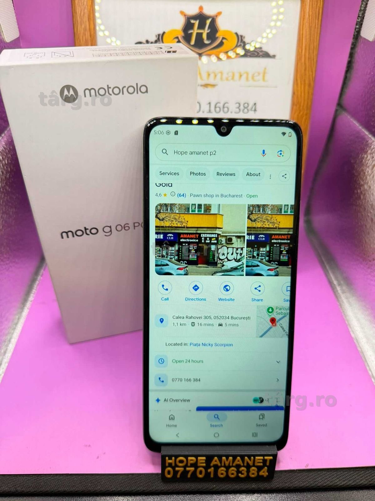 HOPE AMANET P2-Moto g06 power la cutie 256 GB/4RAM