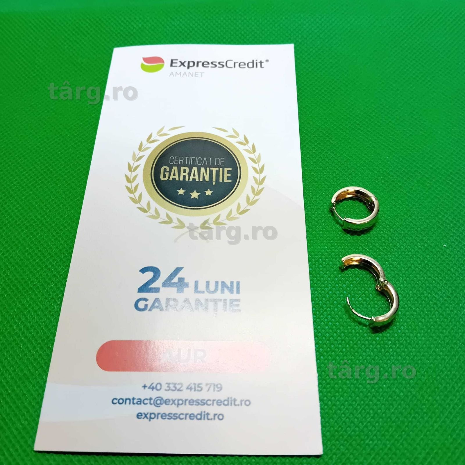 Cercei  aur 14k 1.88 gr (AG4 Dacia b.51895.2)Garantie 2 ani 3