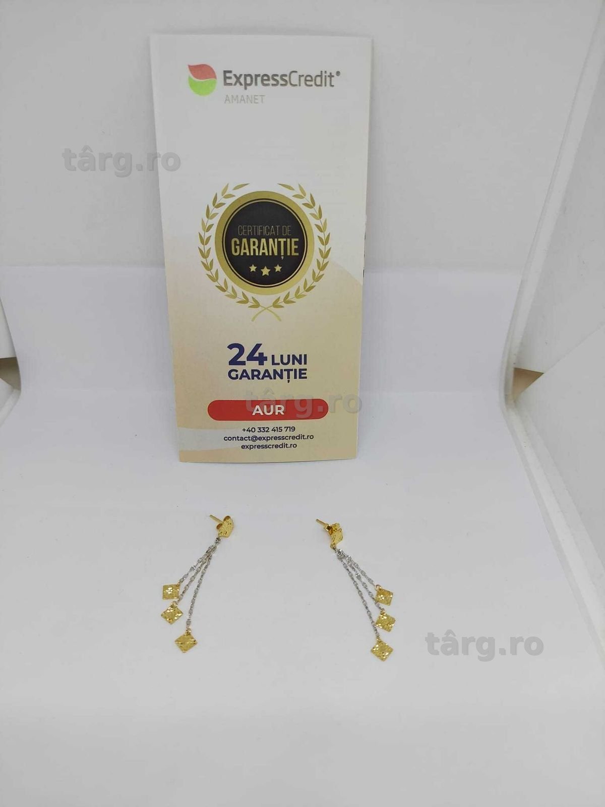 Cercei aur 18k 1.98gr [35477.1/30 Pacurari 2] Garantie 2 ani!