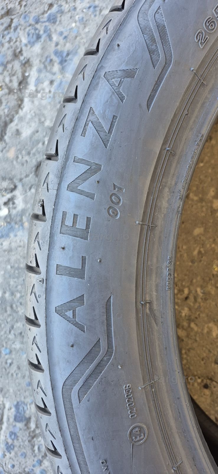 2 anvelope vara Bridgestone 265/45/21,dot 2022,uzura 10%.Pretul este pe bucata 4