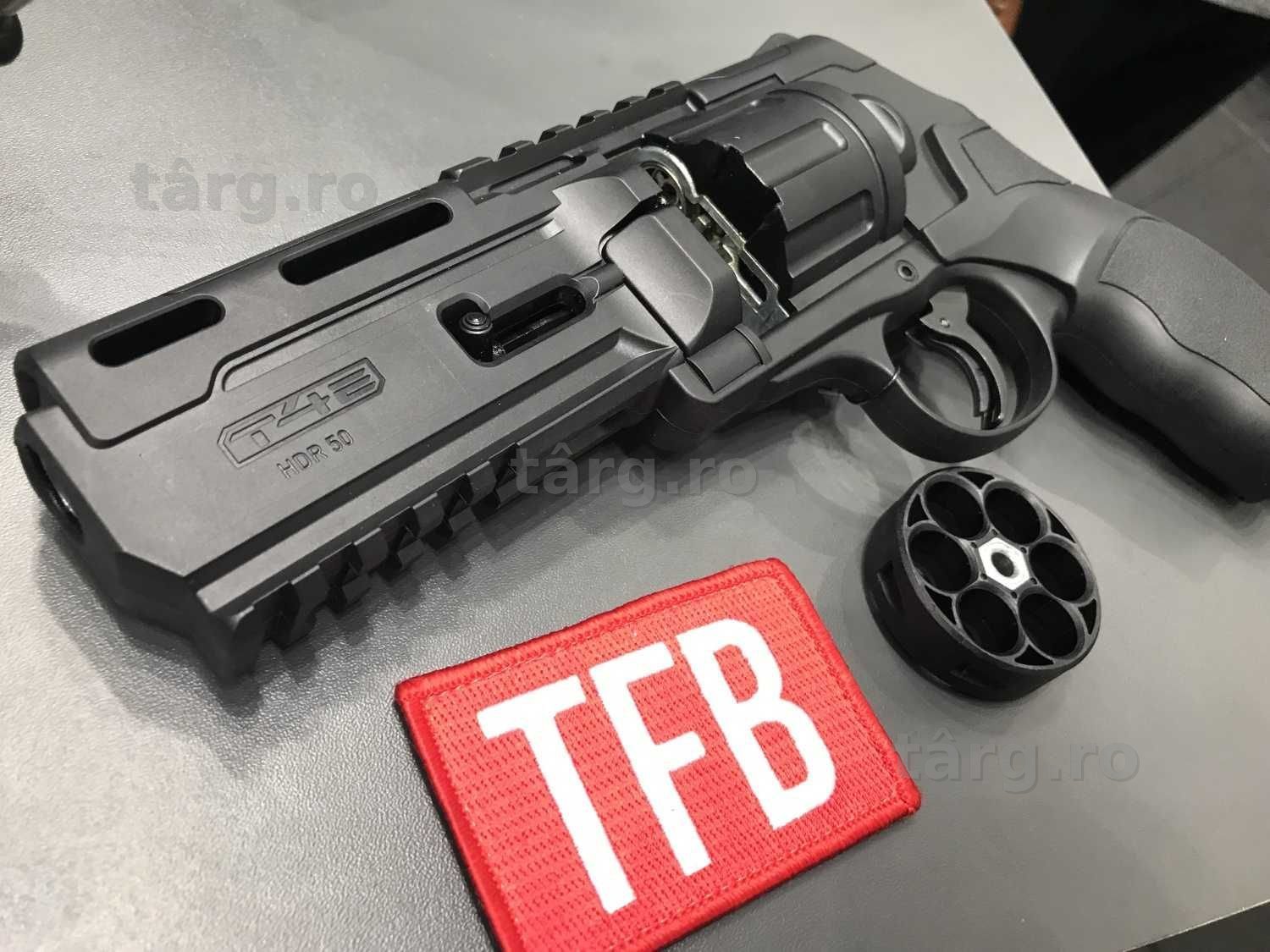 Revolver CO2 ~PUTERNIC~ 25 J!!cu Munitie Cauciuc FULL AUTO!! Pistol