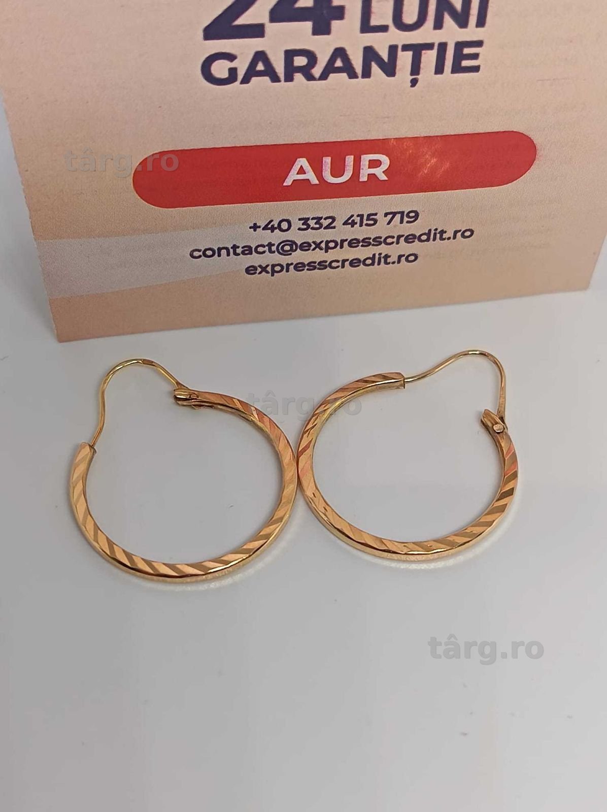 Cercei 14K 2.75g (Ag4 Dacia B.52498) Garantie 2 ani 3