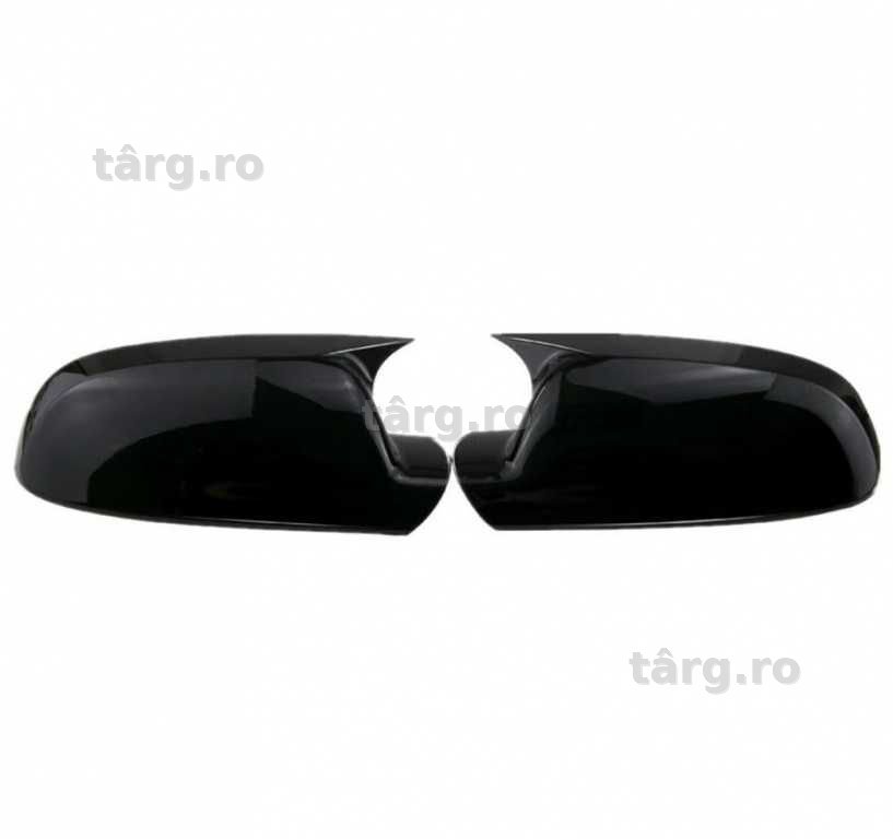 Set Capace Oglinzi Oglinda Batman Audi A4 B8 2009-2015, M Style, Negru Lucios