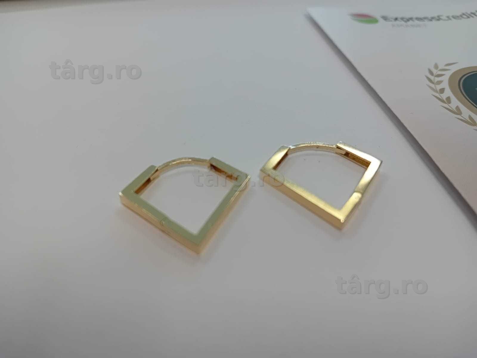 (AG33) Cercei Aur 14K / Garantie 2 Ani. 3