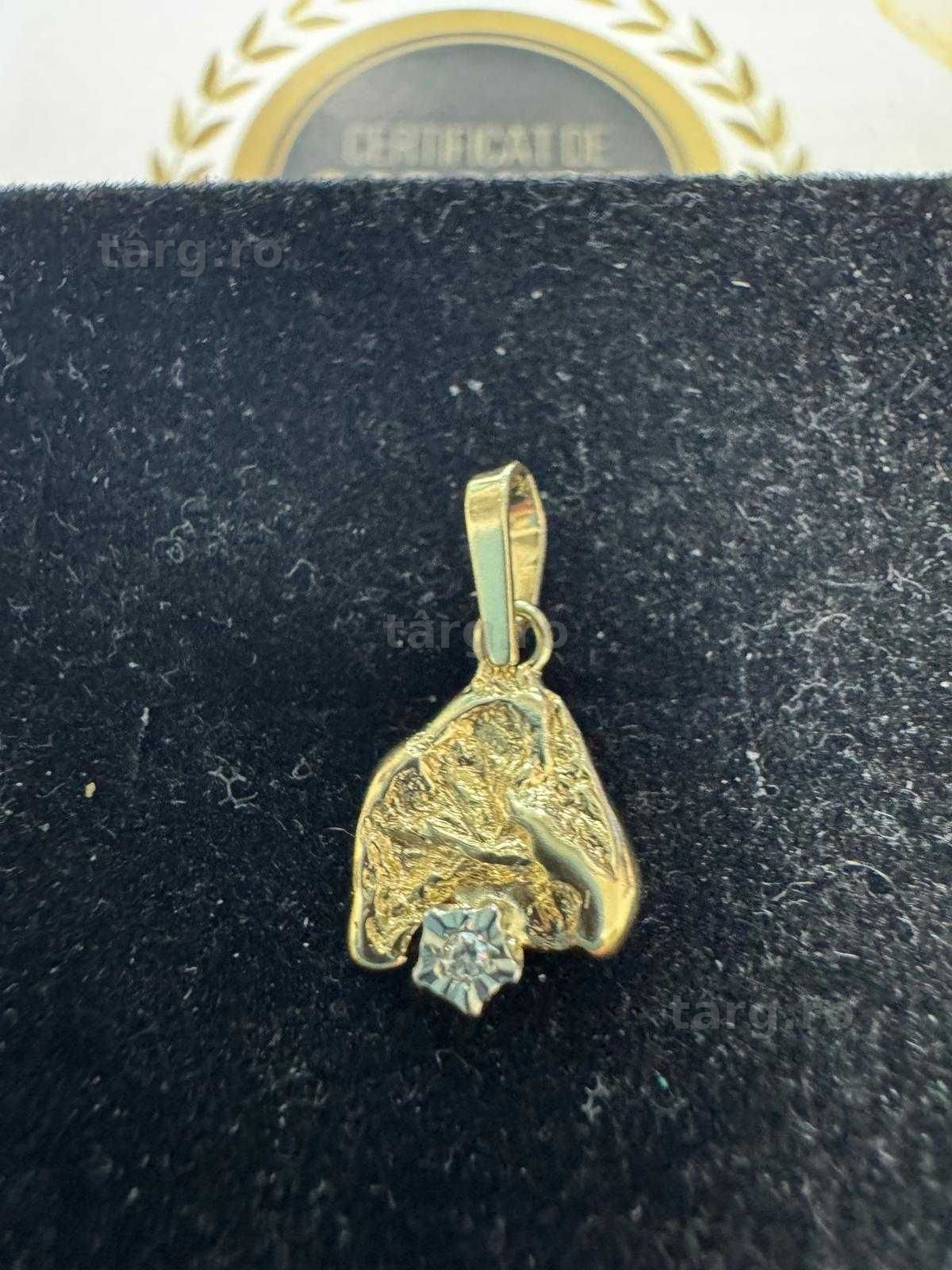 Medalion din aur 14k (69716.3/ 10 Pacurari1) garantie 2ani! 3
