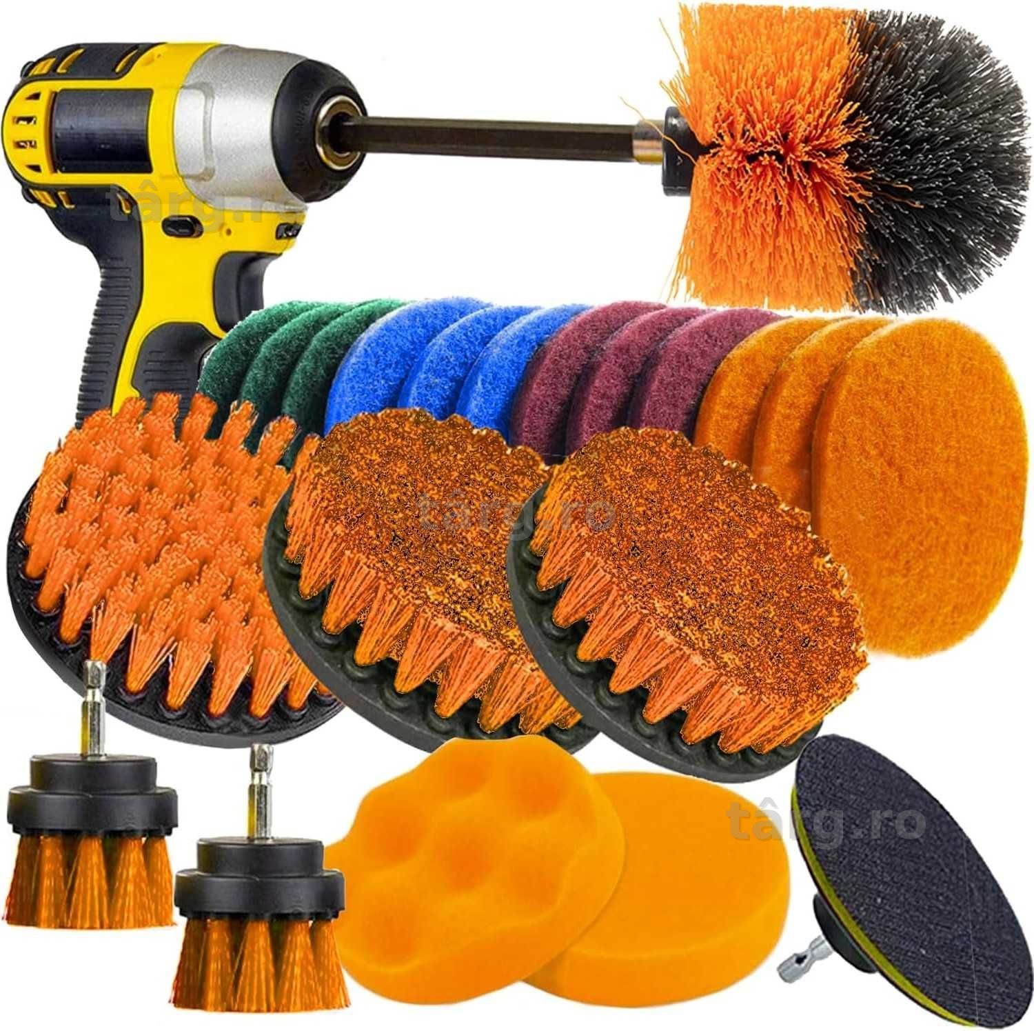 Set 22 piese curatare polisare si lustruire cu extensie de 12cm inclus
