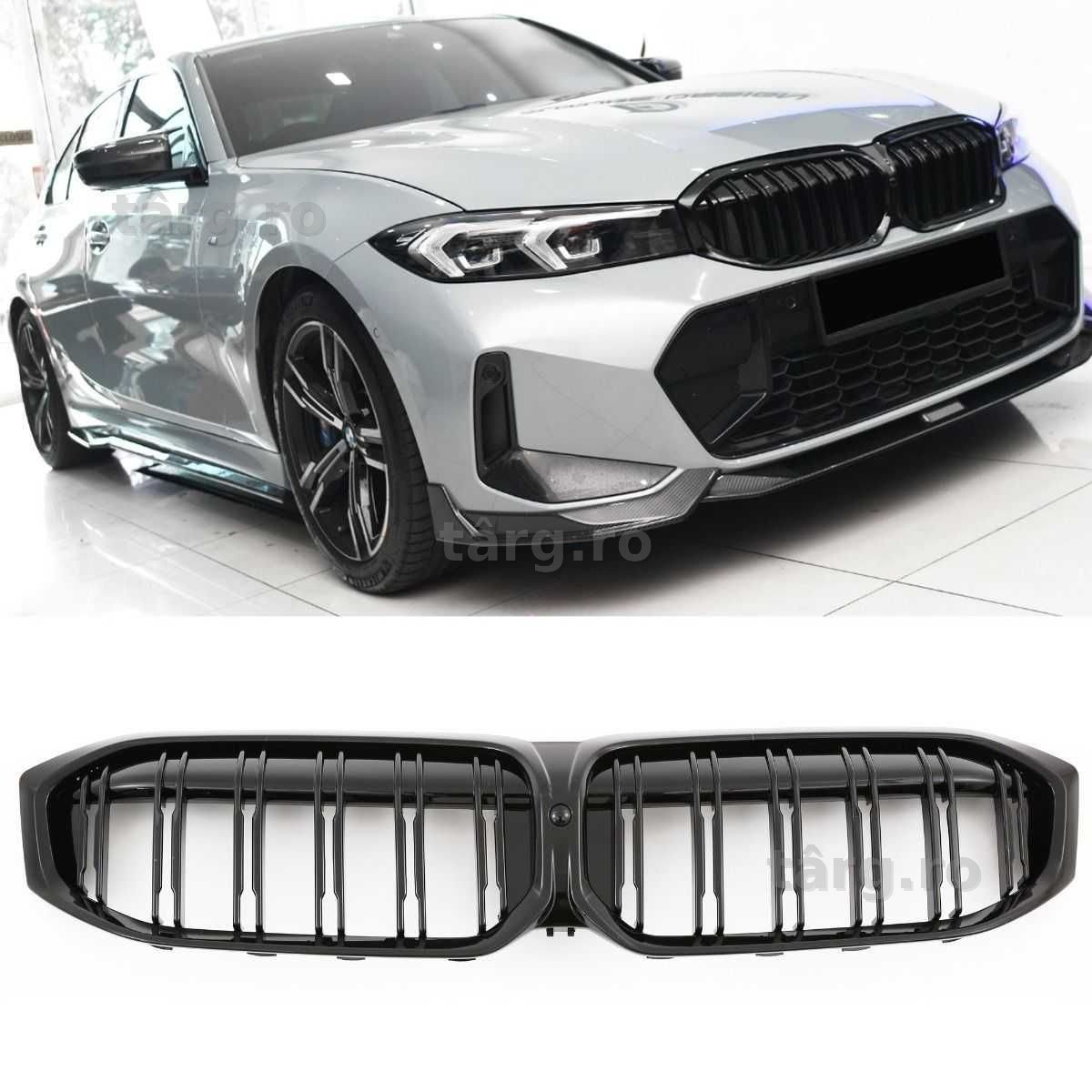 Grila Dubla Grile Nari Duble M BMW G20 G21 2022+ LCI Facelift, Lucios