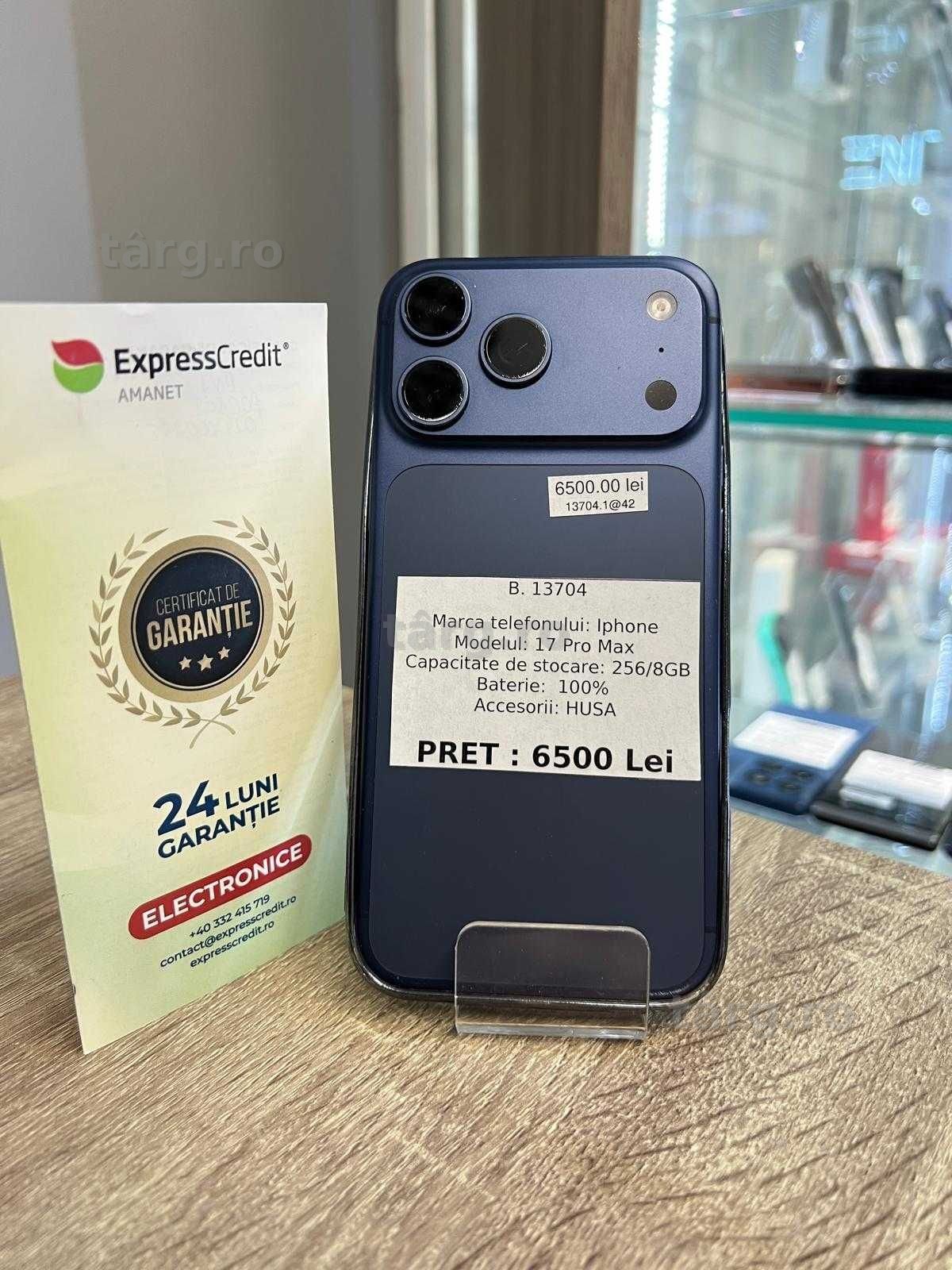 (AG42) Apple iPhone 17 Pro Max 256GB b13704 - Garantie 2 ani! 5