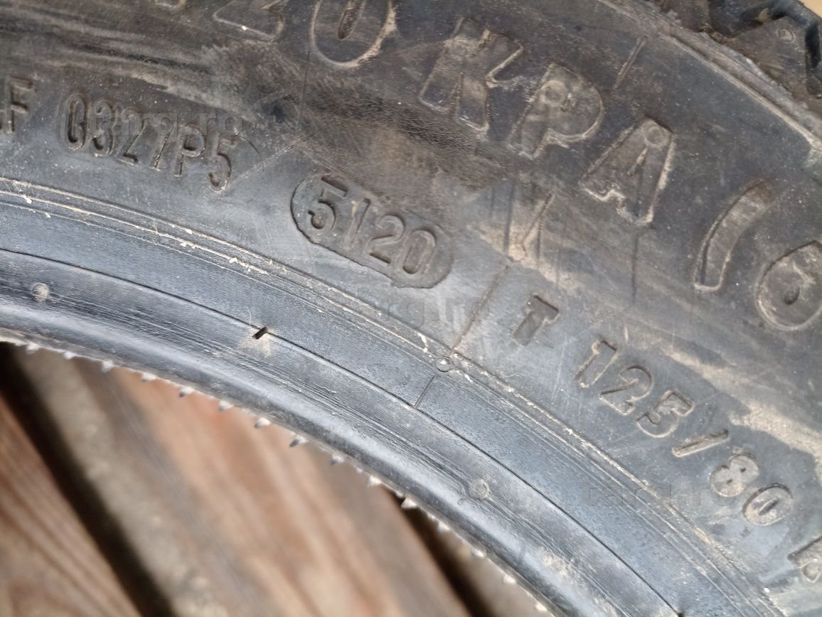 O anvelopa de rezerva NOUA Continental 125/80 R15 dot 5120 3