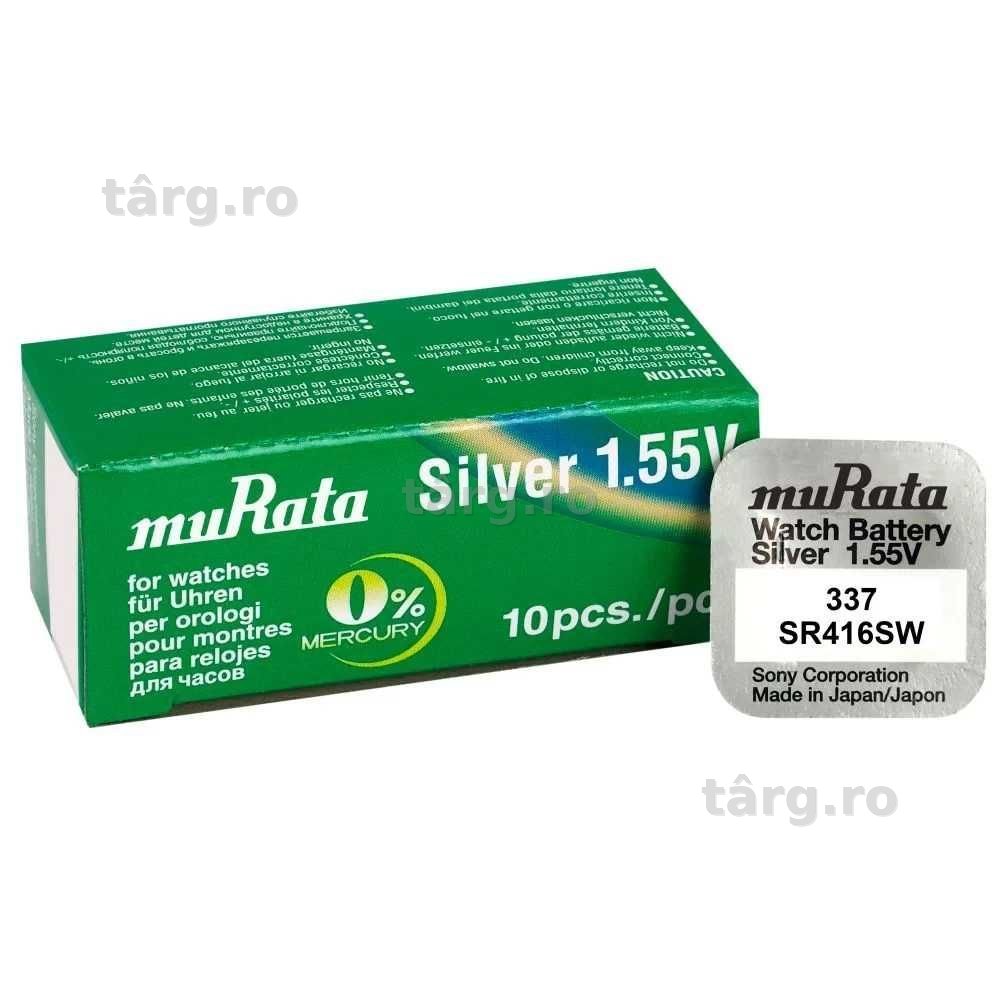 Baterie oxid de argint MURATA 337 1.55V SR416SW 2