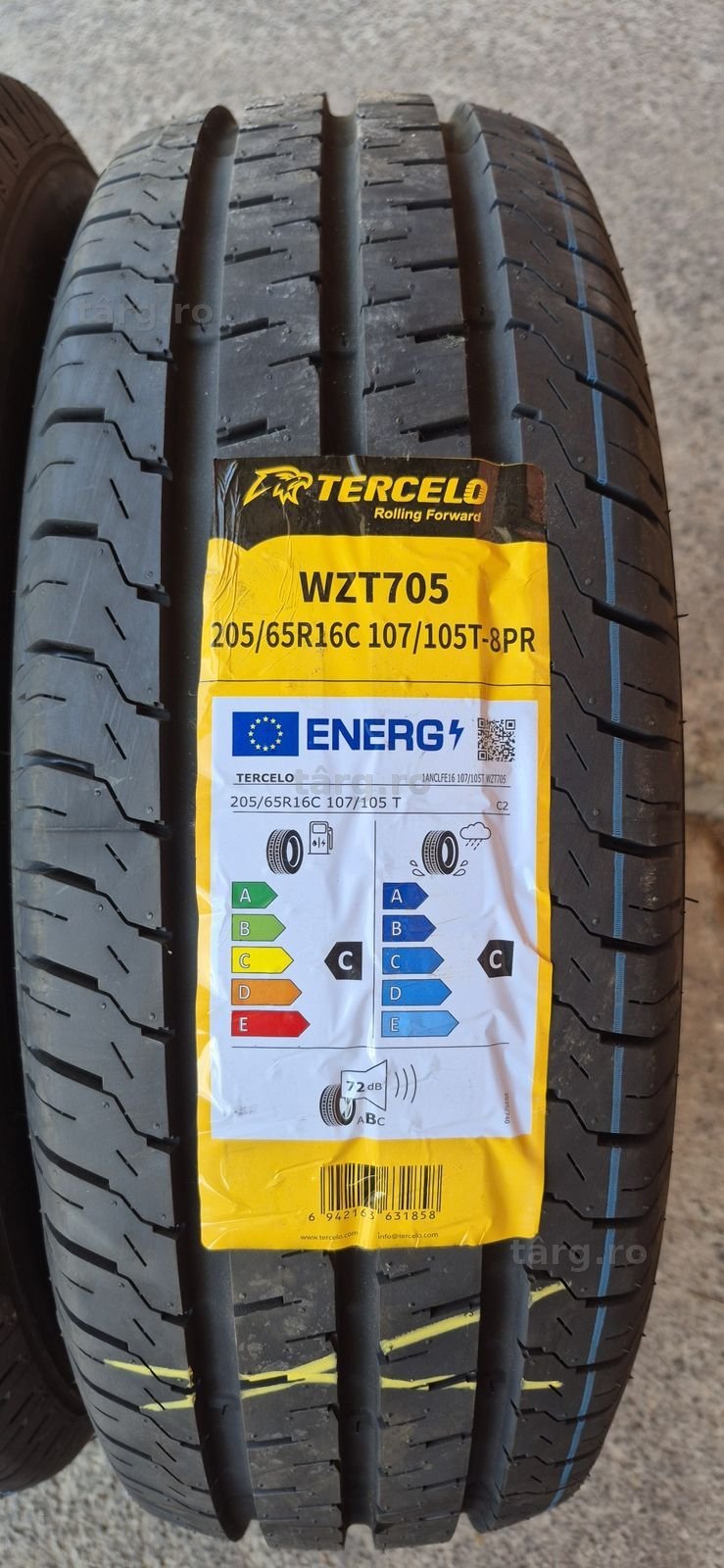 4 anvelope vara noi Tercelo 205/65/16C,dot 2025.Pretul este pe bucata. 3
