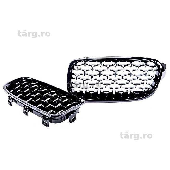Grile capota  BMW Seria 3 F30 (2011-)negru Diamond Style