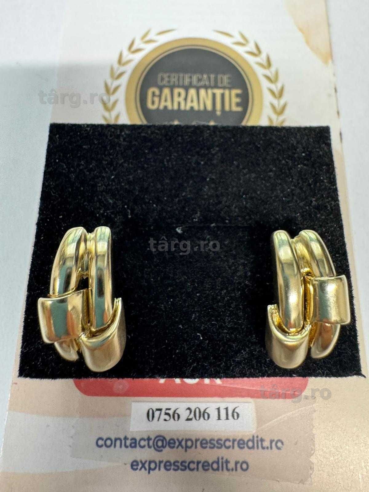 Cercei din aur 14k (70024.1/ 10 Pacurari 1) garantie 2 ani! 3