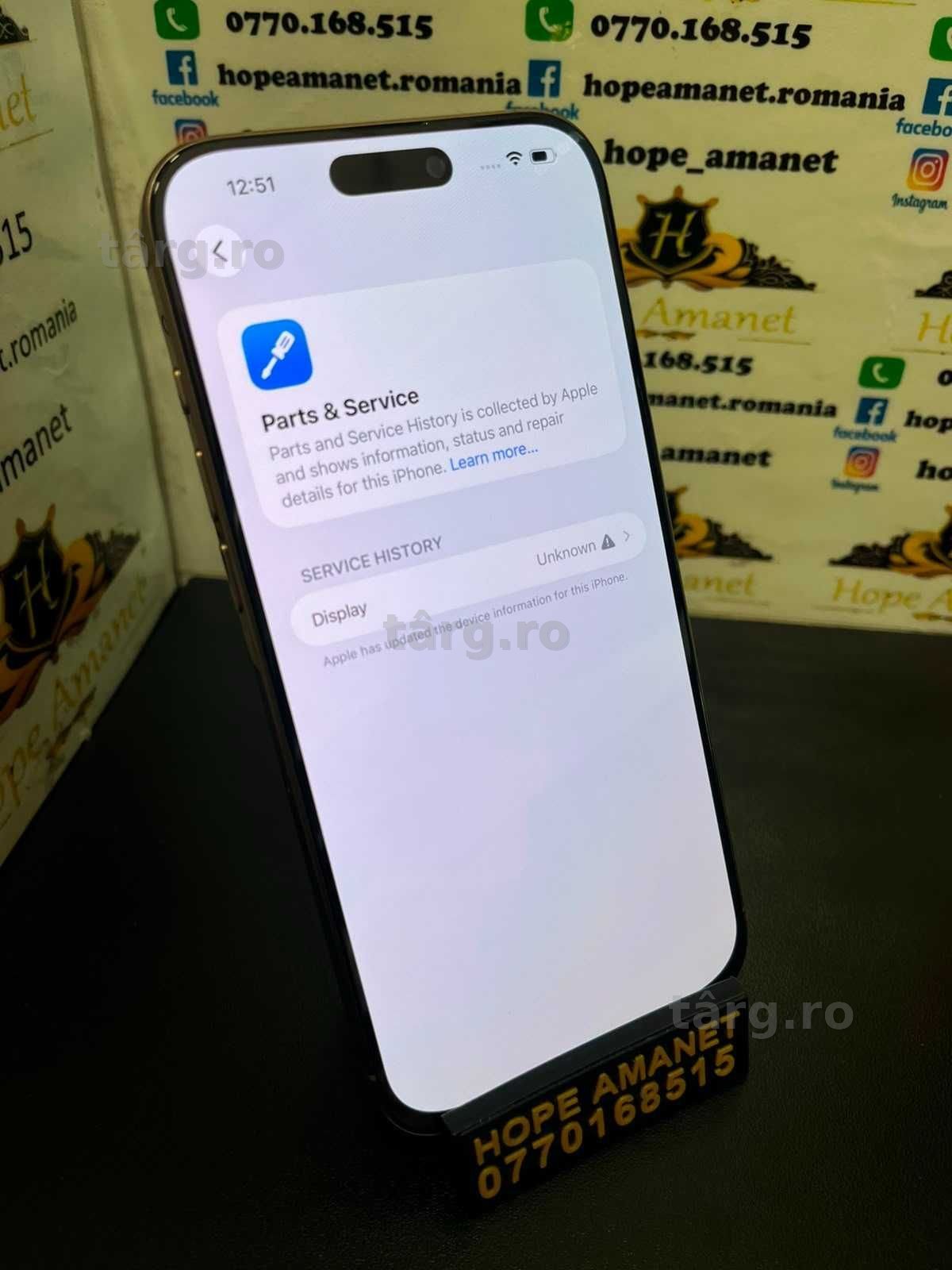 Hope Amanet P3 Iphone 16 pro max / 256 gb / Display Schimbat! 4