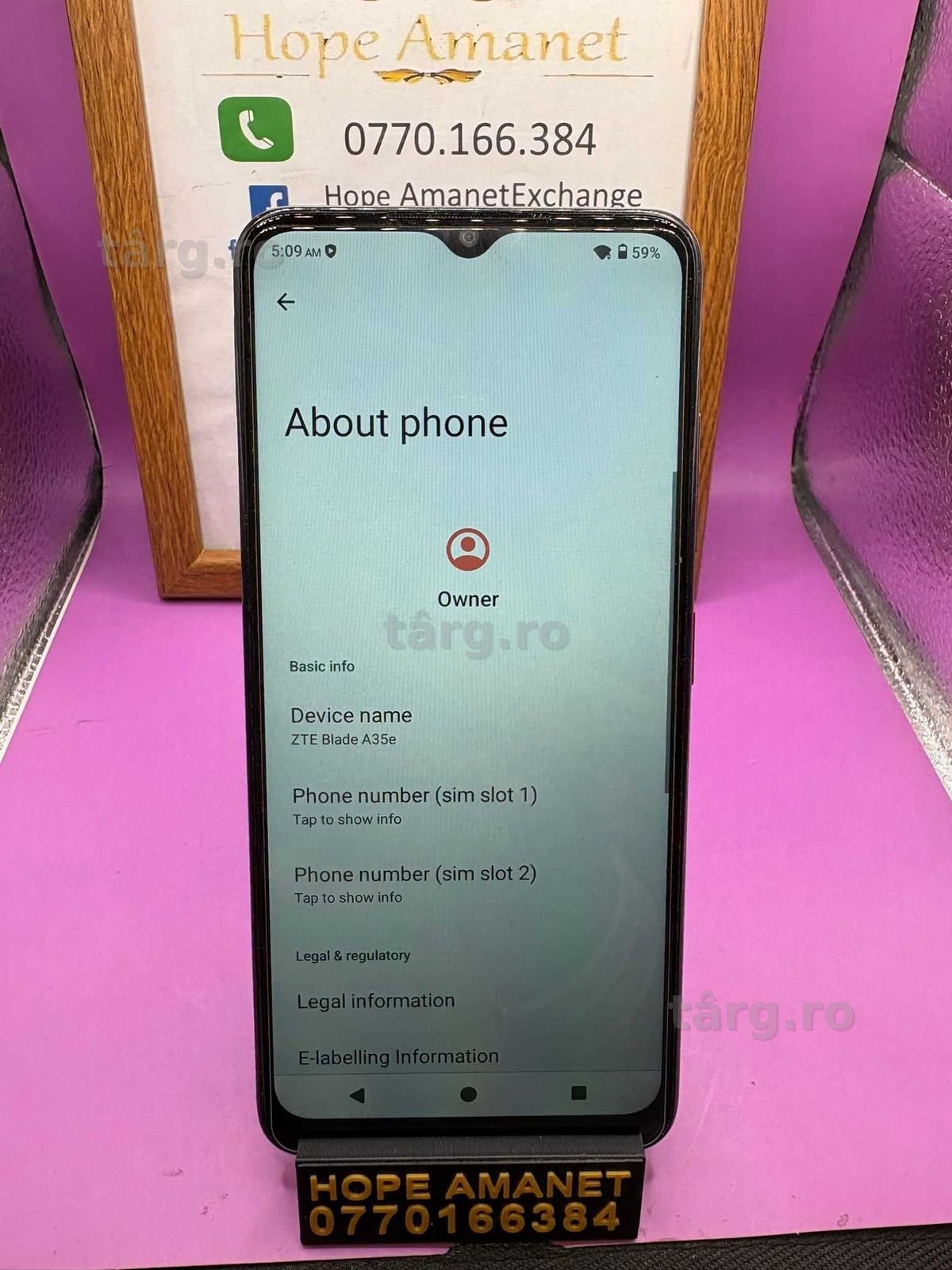 HOPE AMANET P2- Zte a35e 64 GB/2 RAM 2