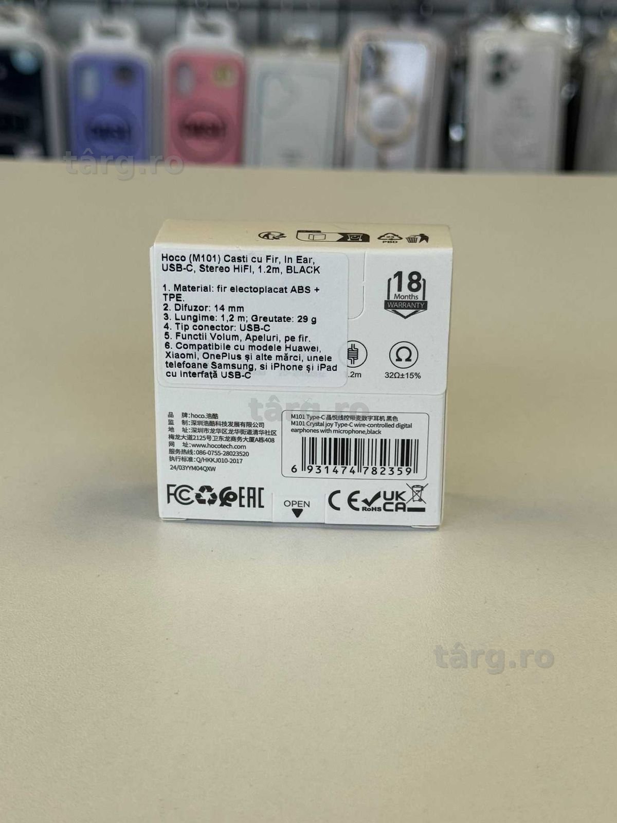 Casti cu fir, intrare USB C,compatibilitate Android si iPhone 15/16/17 2