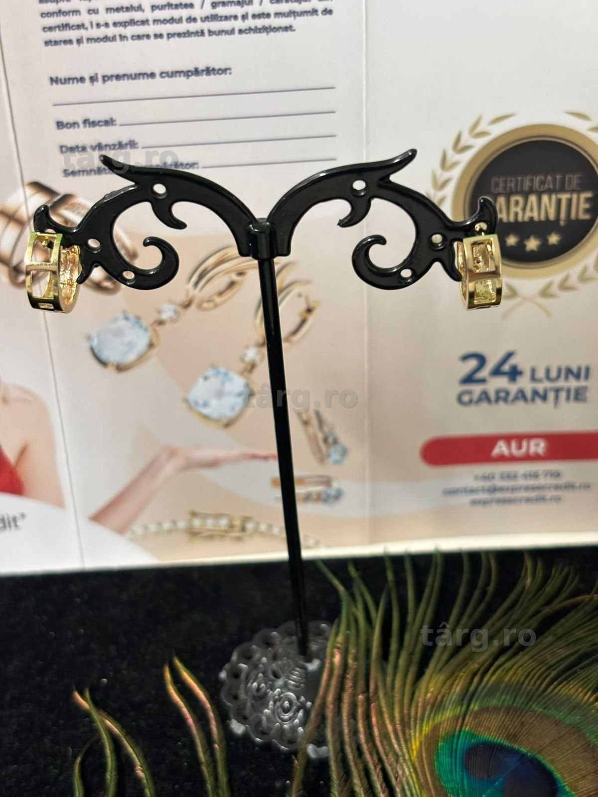 Cercei aur 14k 2.38g (B.60363-Tatarasi) Garantie 2 ani -1190 lei 3