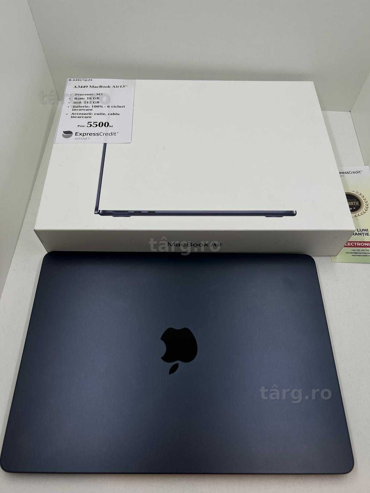 MacBook Air13'' M5 512 GB (Ag25 Belvedere B.43917) Garantie 2 ani! 3