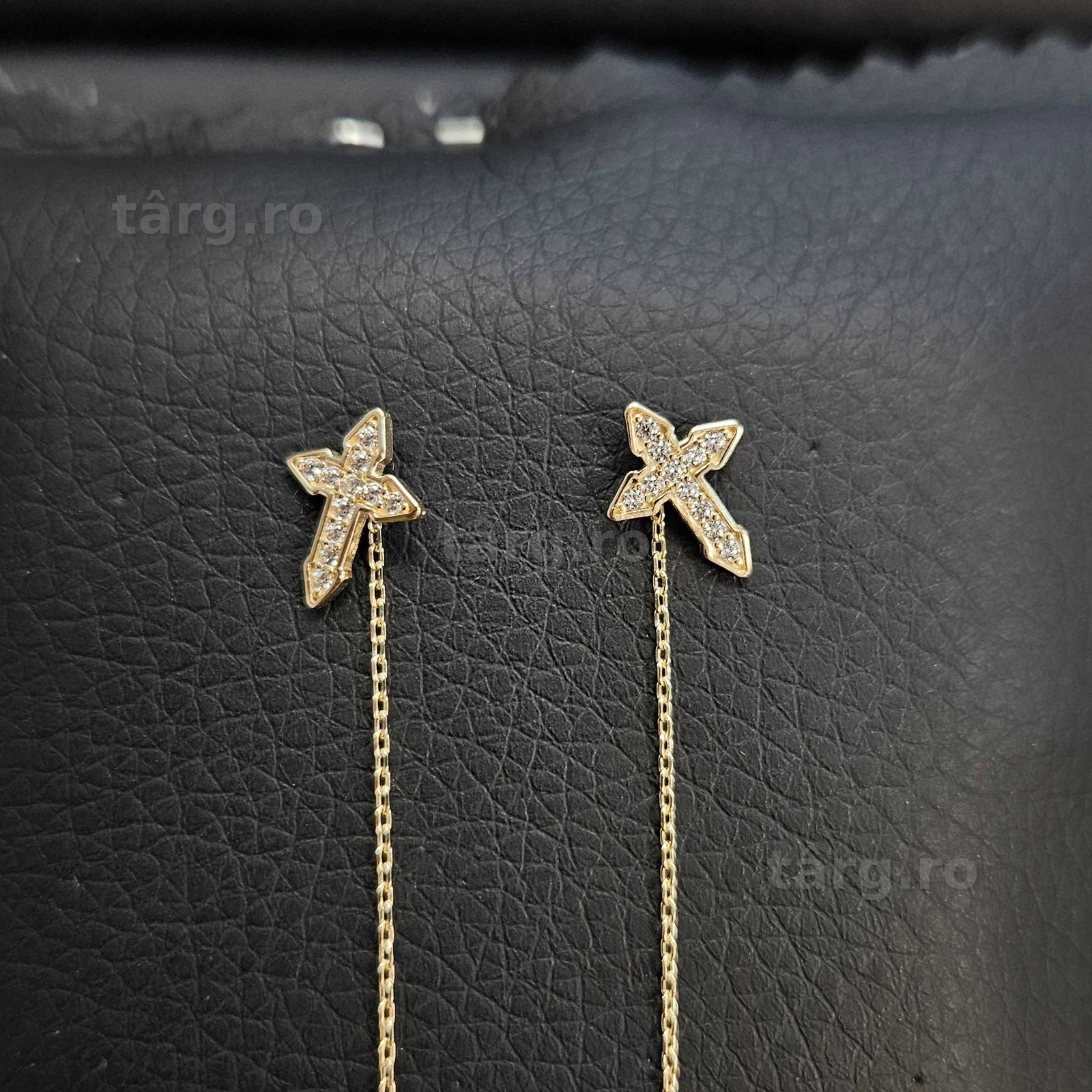 Cercei Aur 14K - 1.27 grame / 600 lei ( B34338.1 / Ag28 Doi Baieti ) 2