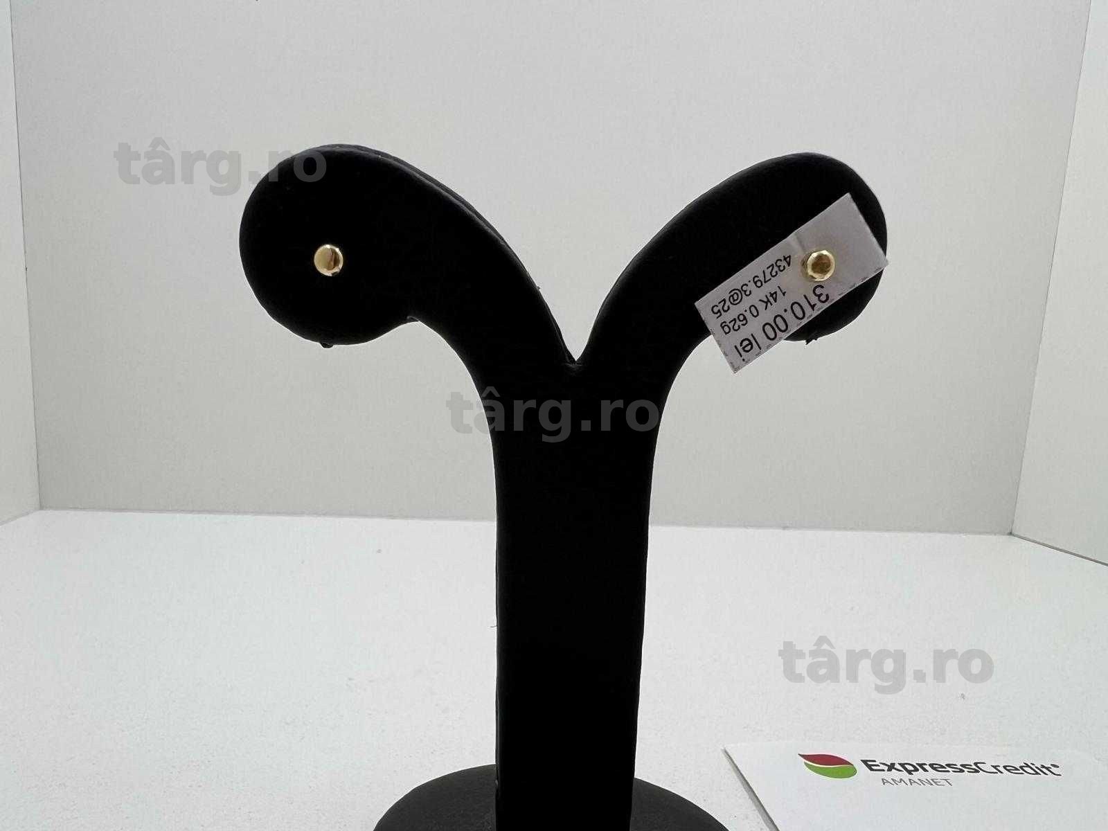 Cercei Aur 14K 0.62g (Ag25 Belvedere B.43279.3) Garantie 2 ani! 3
