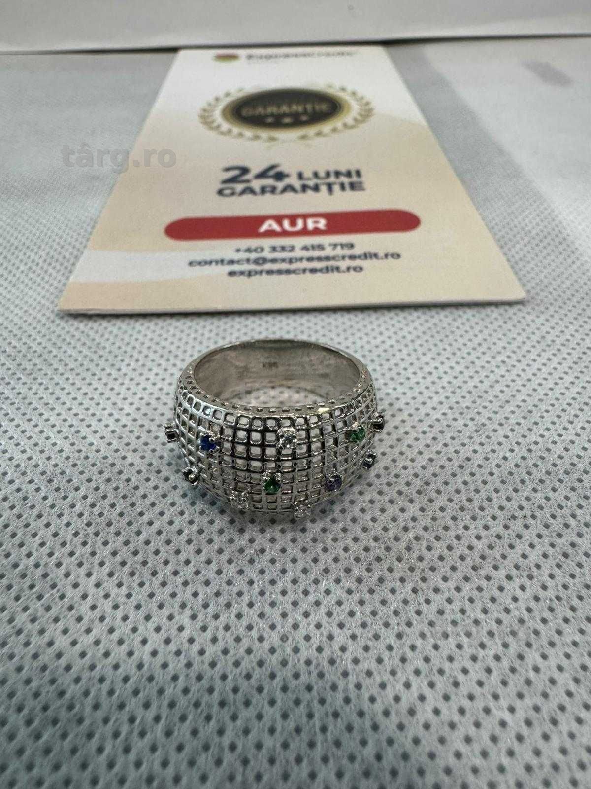 (Ag41) Inel aur, 14K B5832 - Certificat de garanție!