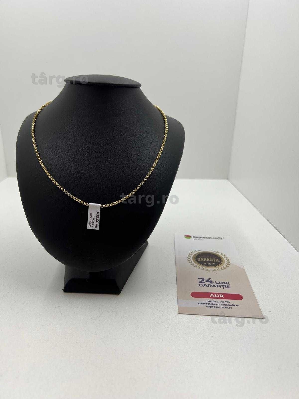 Lant Aur 14K 2.96g (Ag25 Belvedere B.43381.1) Garantie 2 ani!
