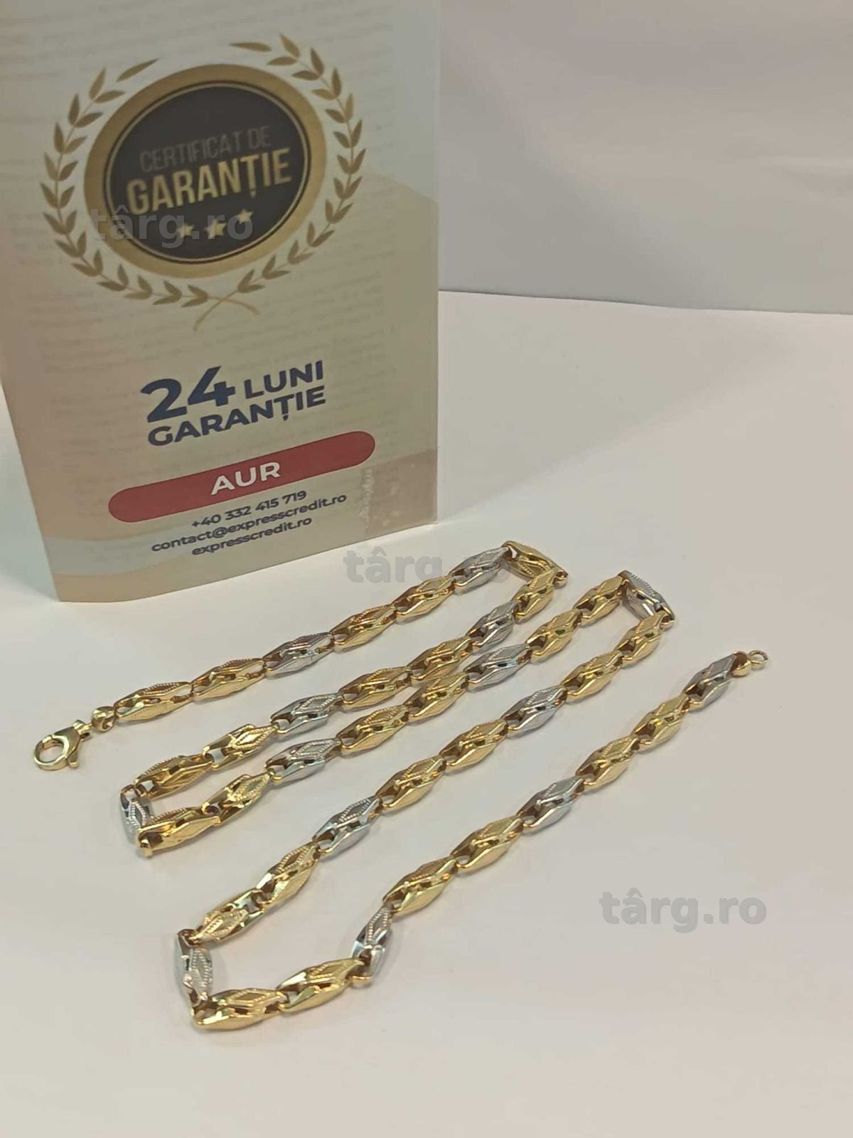 (AG41) Lant aur, 14K b3787.43 Certificat de garantie Ridicare din agentie