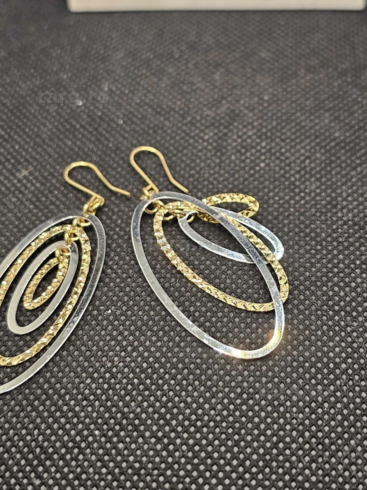 Cercei aur 14K 4.14g (50276.3 AG 11 Piata Nicolina) 2 ani garantie!