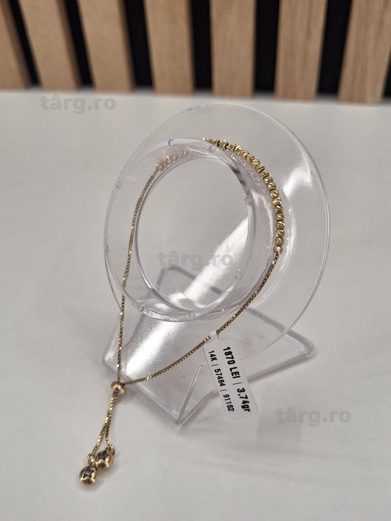 Bratara aur / 14K / 3,74cm / 24cm Reglabil / #57484