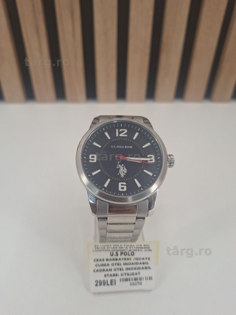 Ceas U.S.Polo Curea Meral Garantie/Factura #60250