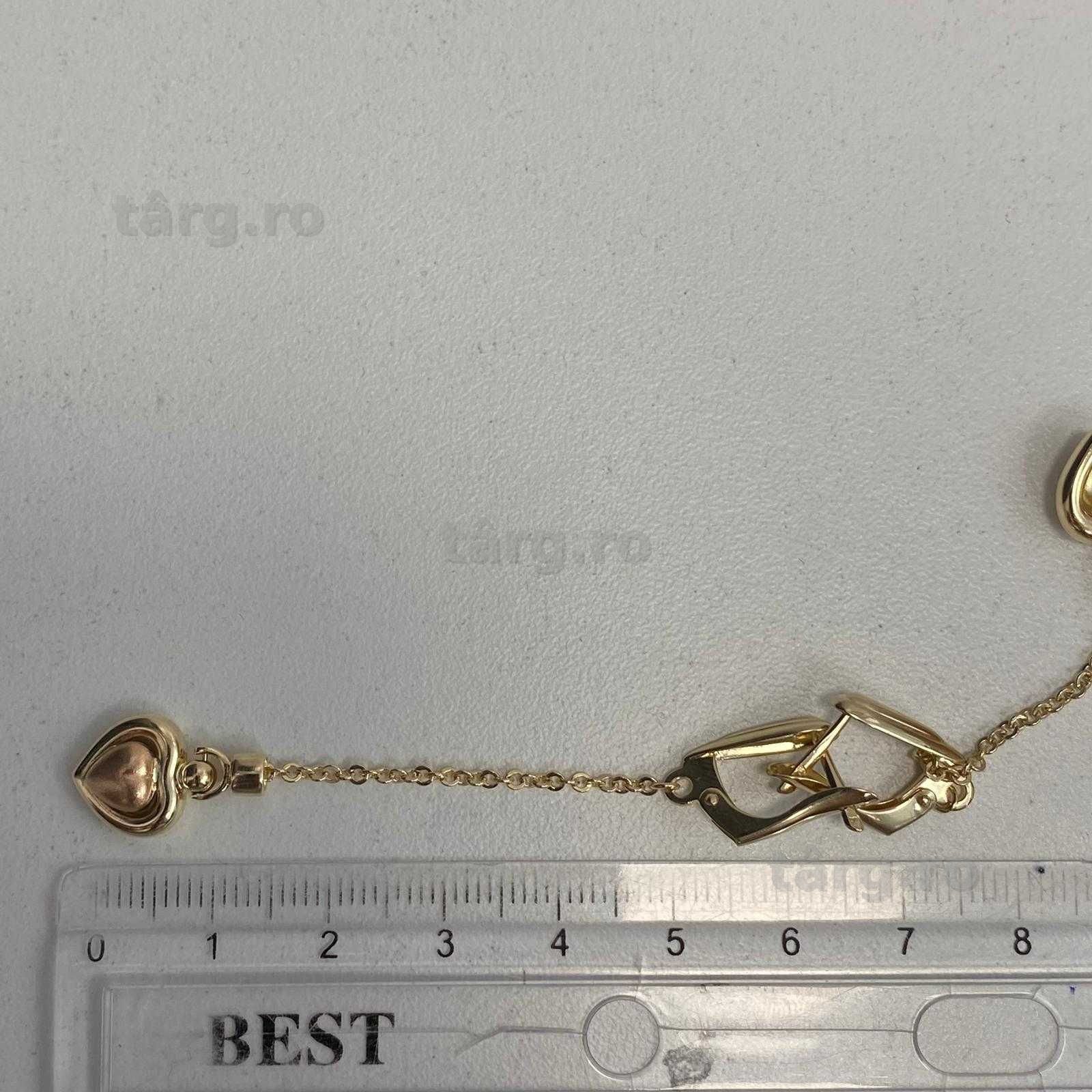 Cercei aur 14k 4.18 (Ag13 55942.1) Garantie 2 ani! 3