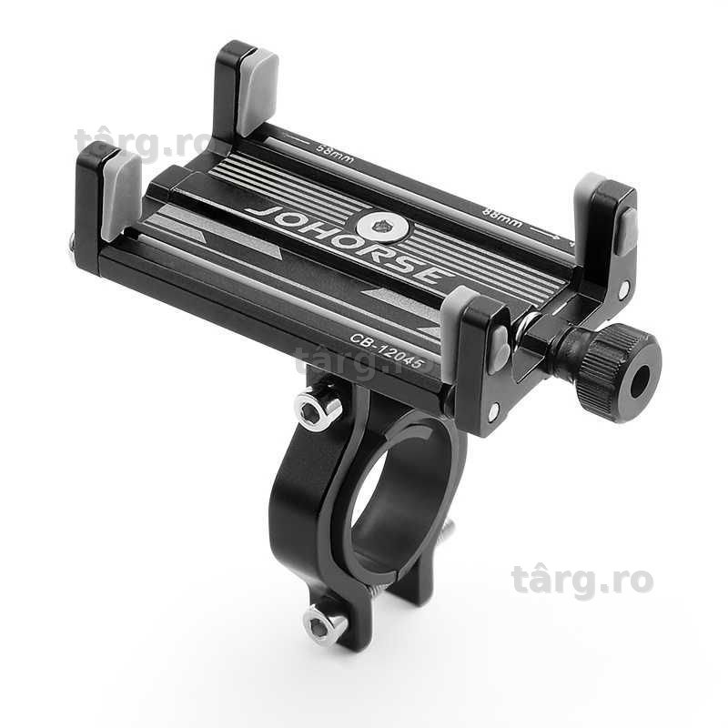 Suport de telefon Bicicleta/Moto/Scuter/Trotineta, montare pe ghidon, Aluminiu
