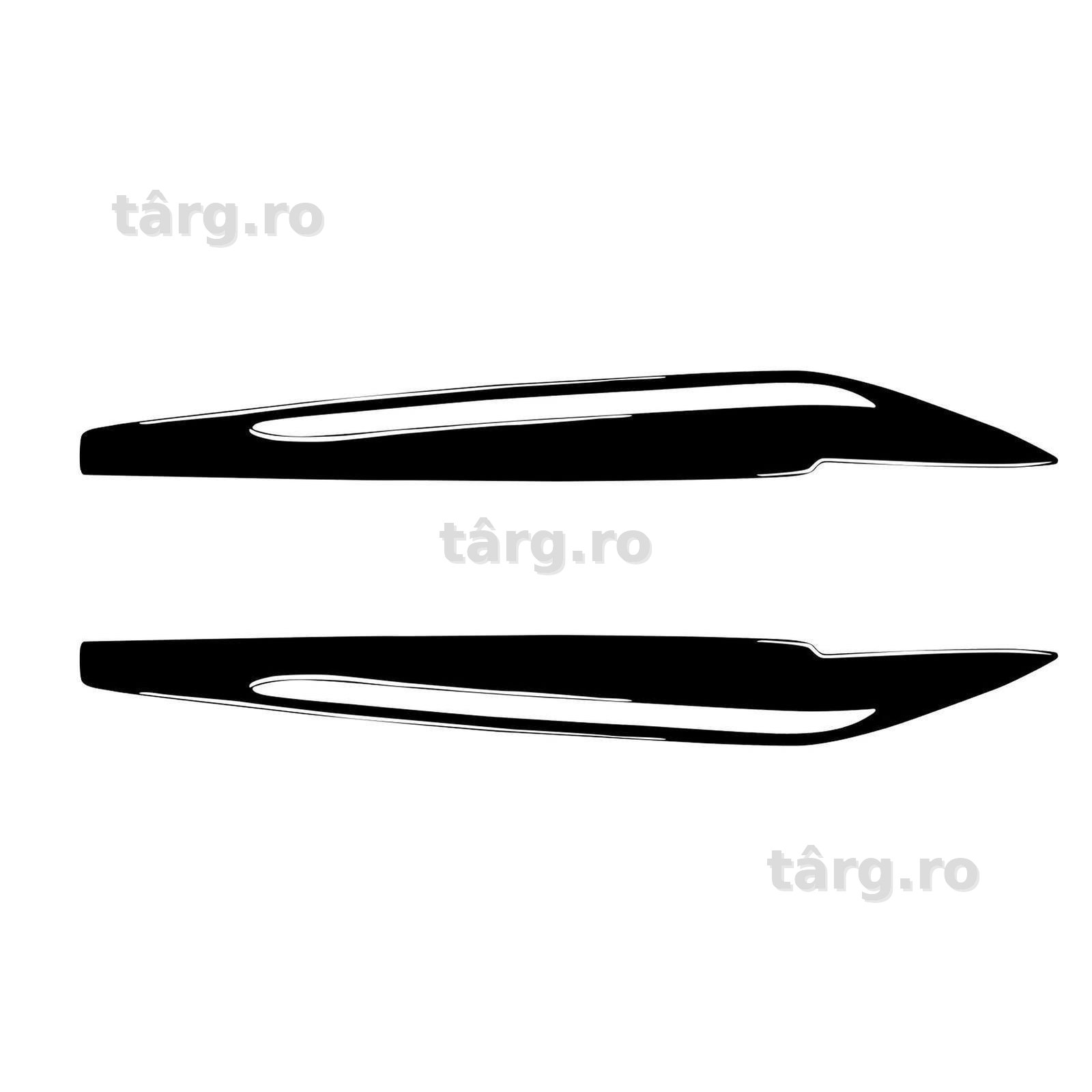 Set 2 Pleoape Faruri Far Adeziv BMW X5 F15 2014 - 2018, Negru Lucios