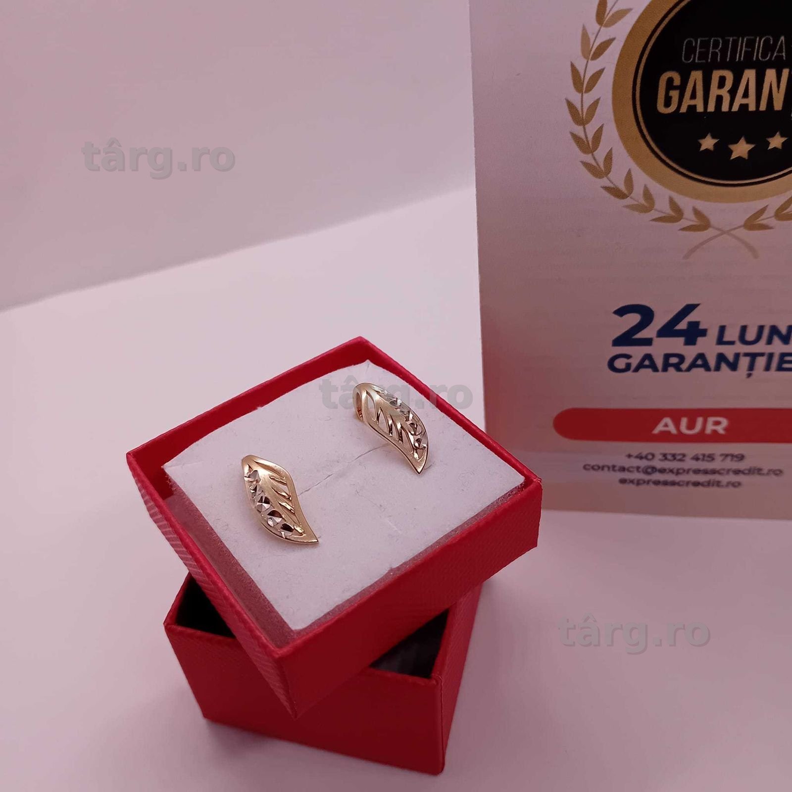 Cercei aur 14K 2.25g (Ag4 Dacia B.51146.2) Garantie 2 ani 3