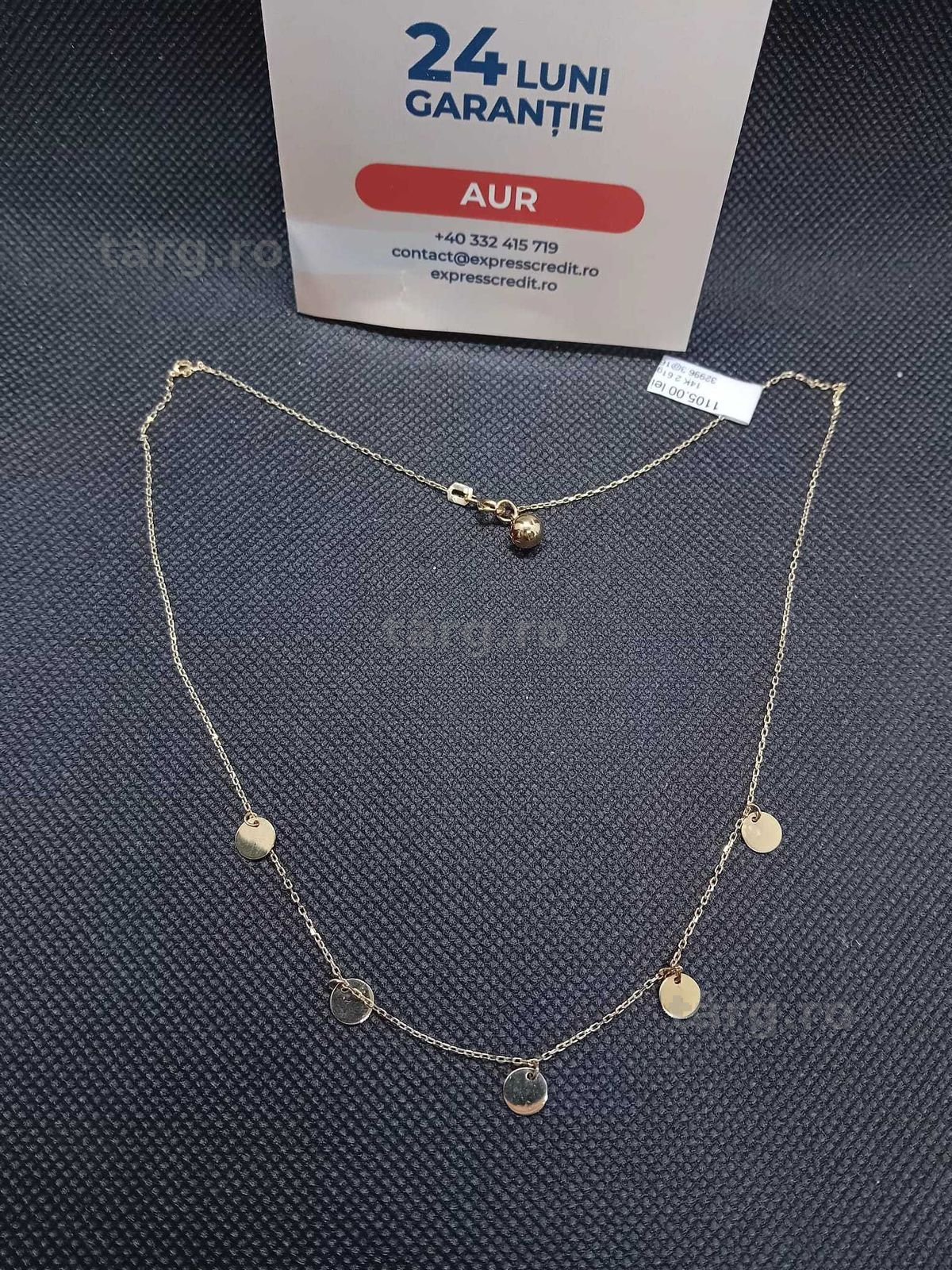 Colier aur 14k 2.61g (B.32996.3 AG31 Barboi) Garantie 2 ani! 2
