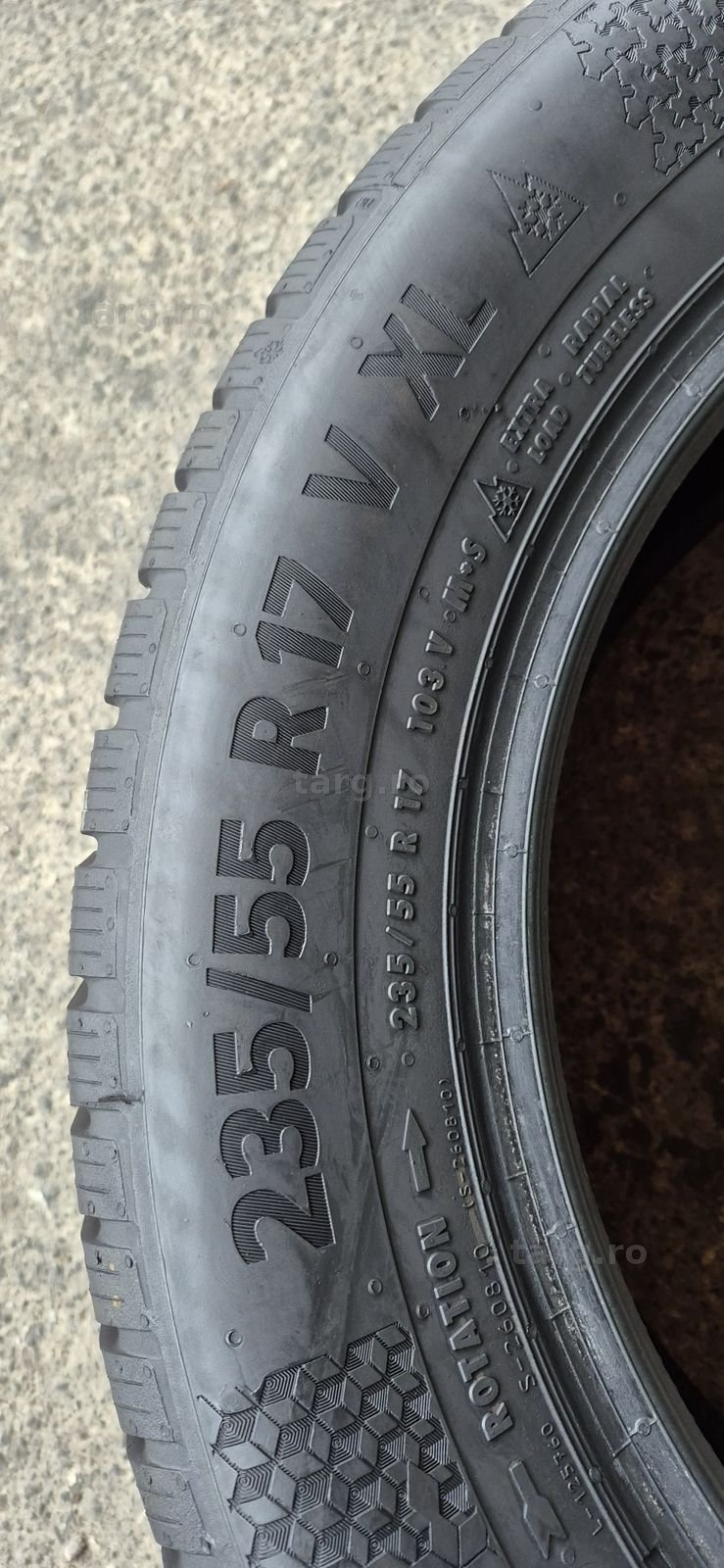 4 anvelope iarna ca si noi Continental 235/55/17.Pretul este pe bucata 6