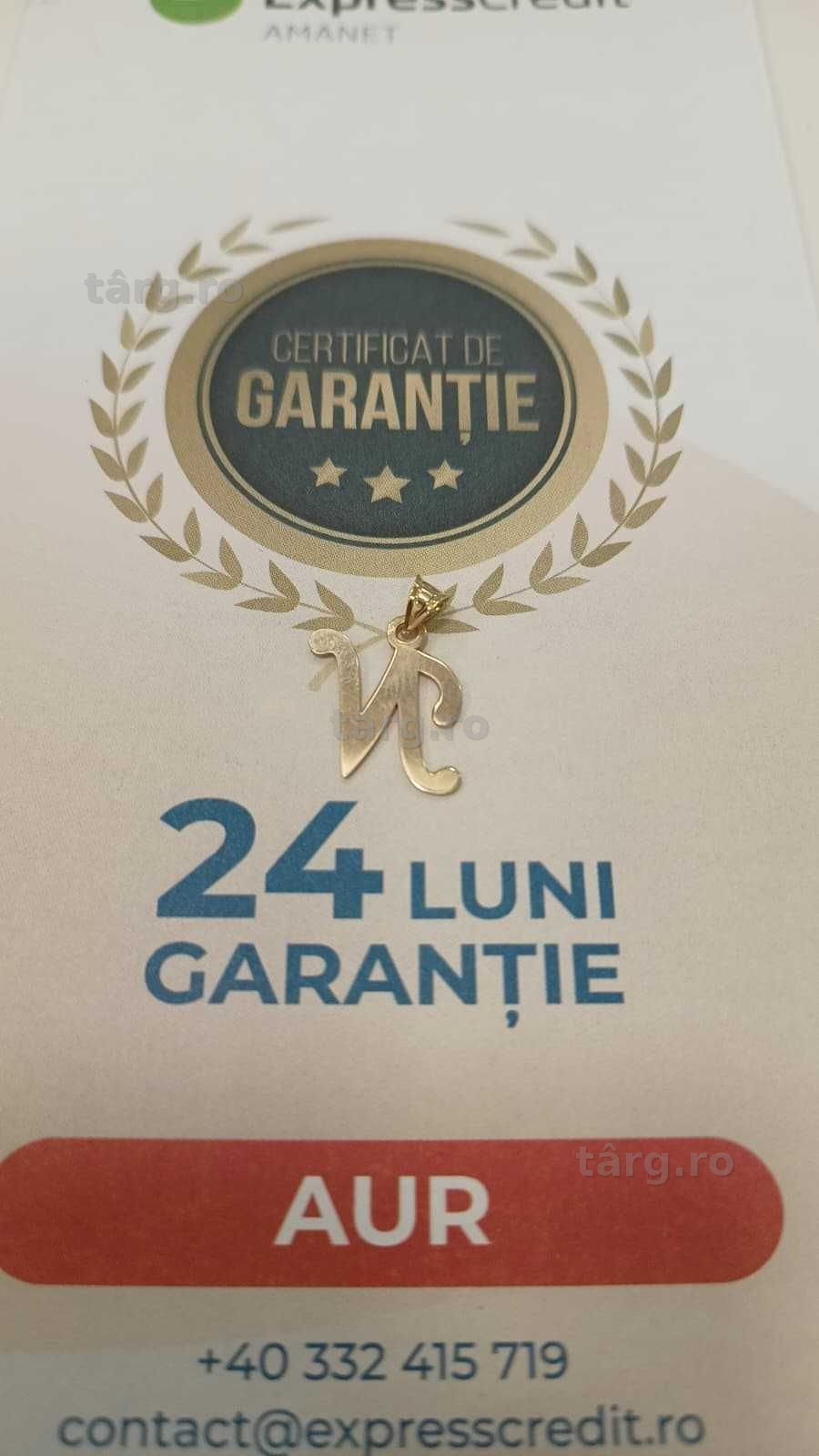 [AG24 Harlau B.45725.2] Pandantiv aur 14k 1.09gr - Garantie 2 ani! 5