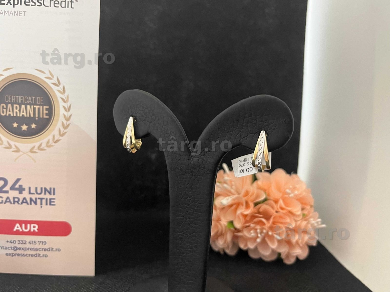 Cercei Aur 14k 2.37g (AG16 Moldova b33102)-Garantie 2 ani!