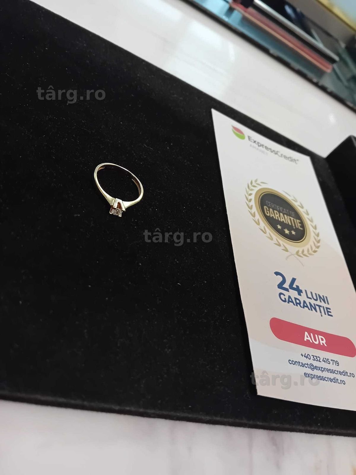 (Ag33) Inel Aur 14k/Garantie 2 Ani