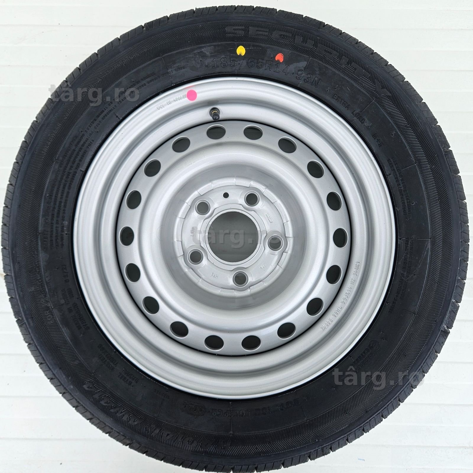 Roata remorca 185/65 R14 93N, Anvelopa SECURITY M+S pe Janta 5.5Jx14 3