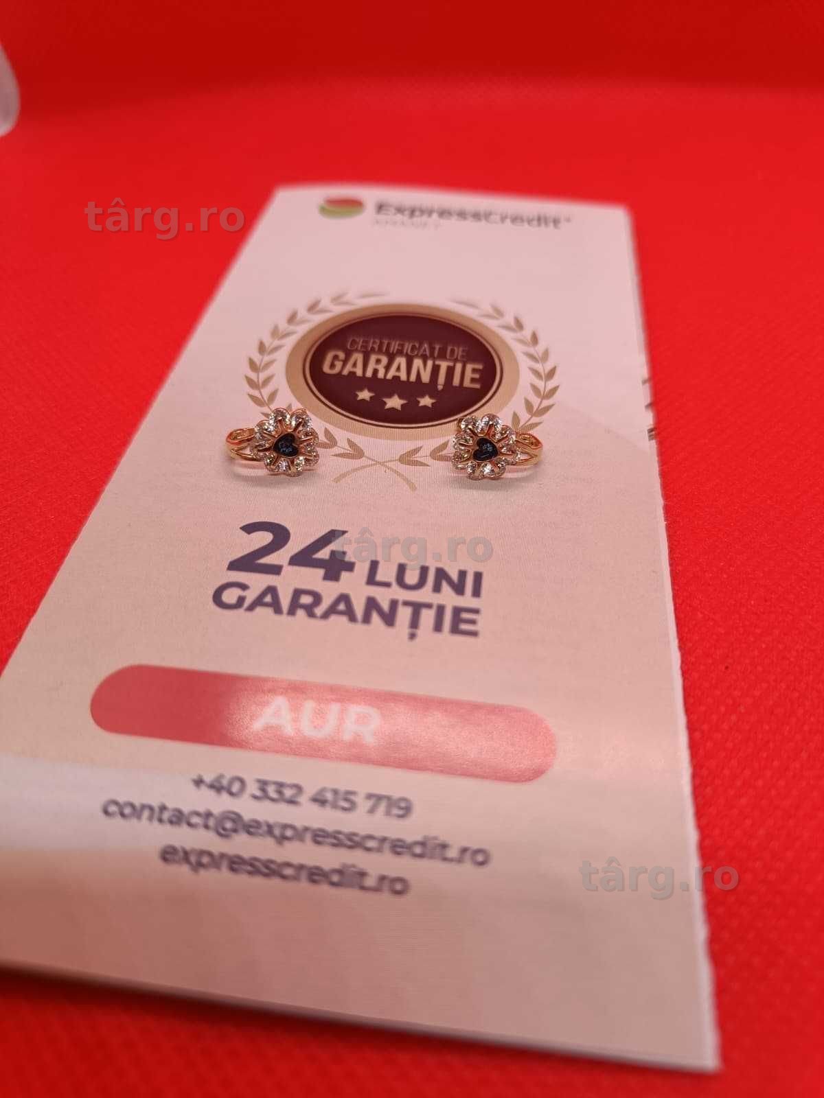 Cercei copii aur 14K 1.77g (Ag16 Moldova b330066.4) - Garantie 2 ani! 2