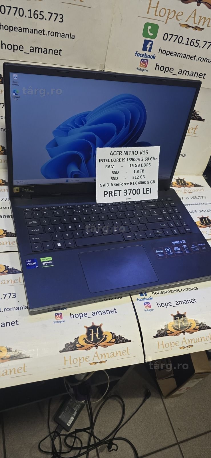 Hope Amanet P6 Laptop Acer Nitro v15  i9 #190563 2