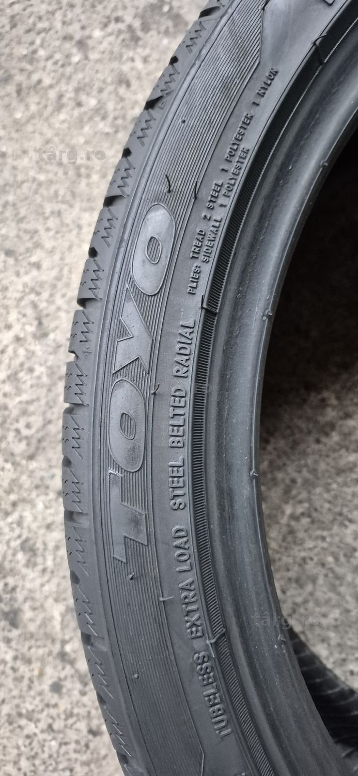 4 anvelope iarna,fata Continental 225/40/18,spate Toyo  245/35/18. 6