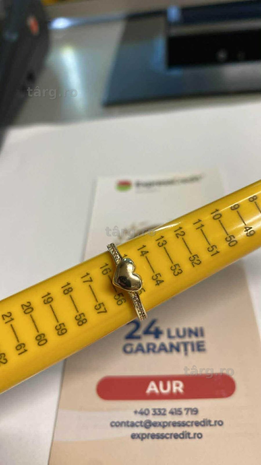 Inel aur 14k ( Tomesti b 33034) Garantie 2 ani! 2