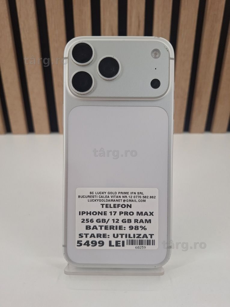 Iphone 17 Pro Max / 256GB / 98% BAT / #60259