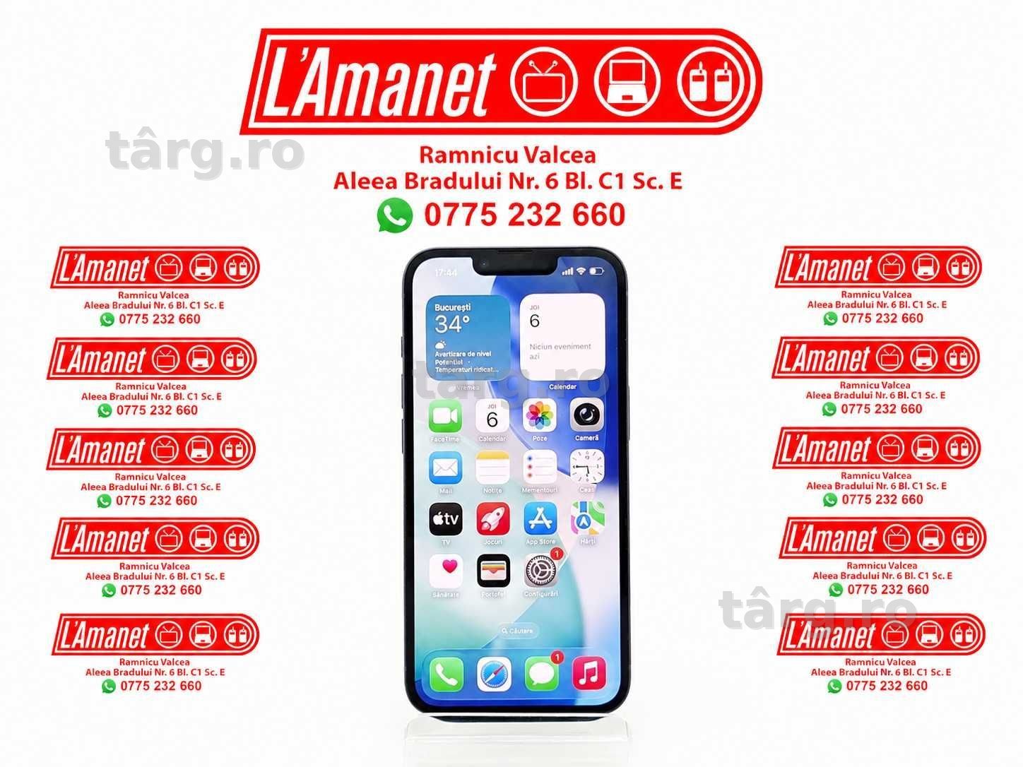 iPhone 17e Black 256GB Neverlocked Stare Excelenta 6 Incarcari FullBox Garantie