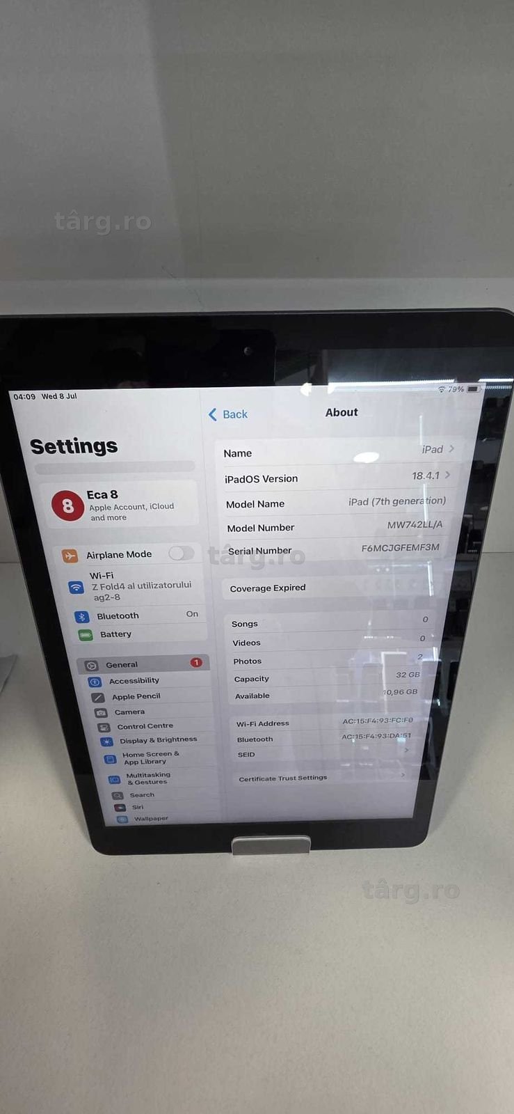 Tableta Apple Model: GEN 7 (Ag8 Tudor/B75134) – Garantie 2 Ani! 4