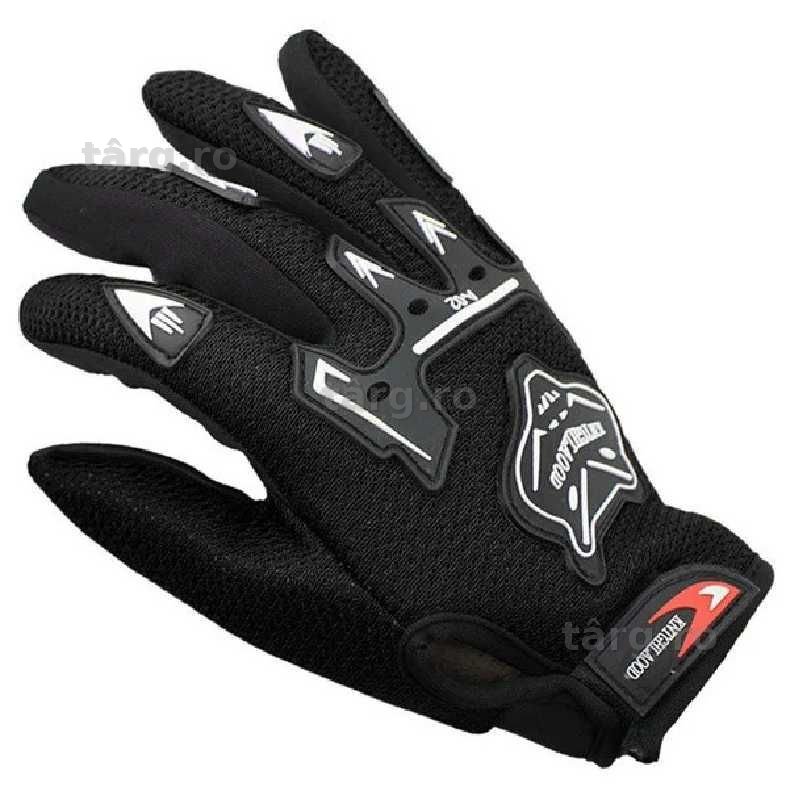 Manusi Moto/ATV/Bicicletă, Anti-Alunecare, Touchscreen, Respirabile, Negru 2